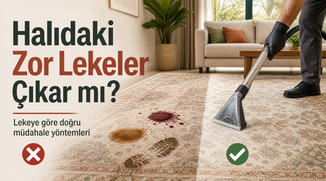 Halıdaki Zor Lekeler Çıkar mı?